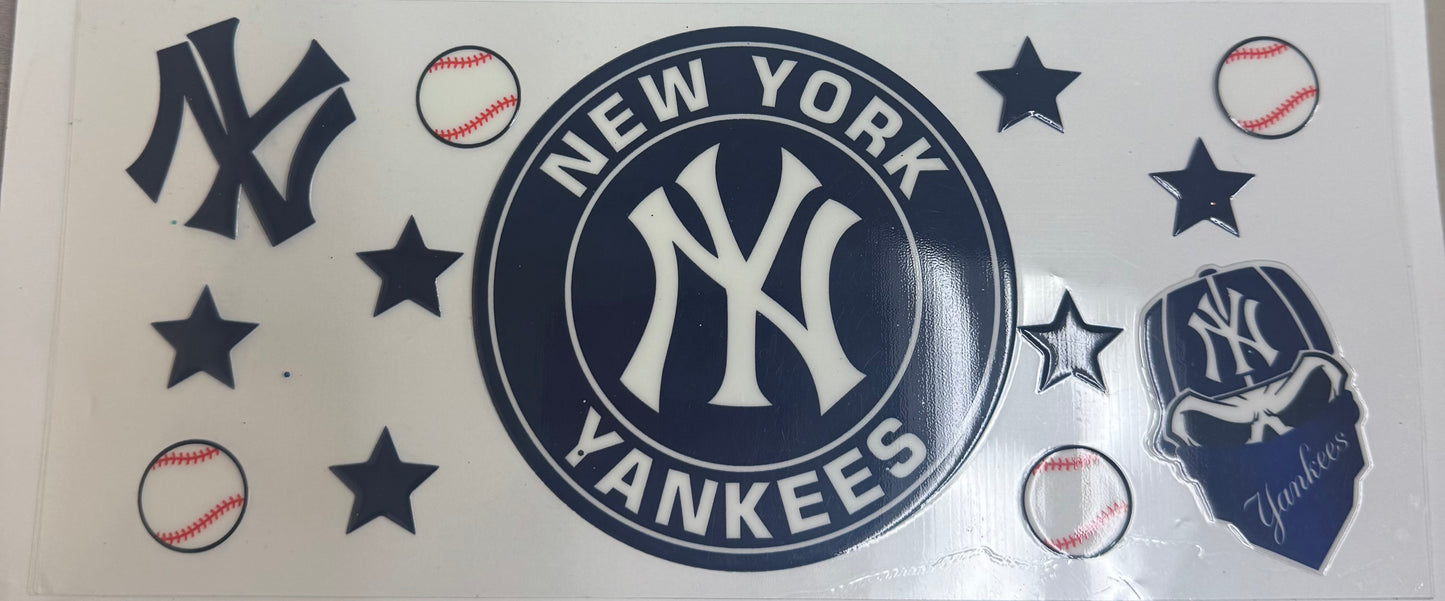 Cup wraps uvdtf New York Yankees baseball