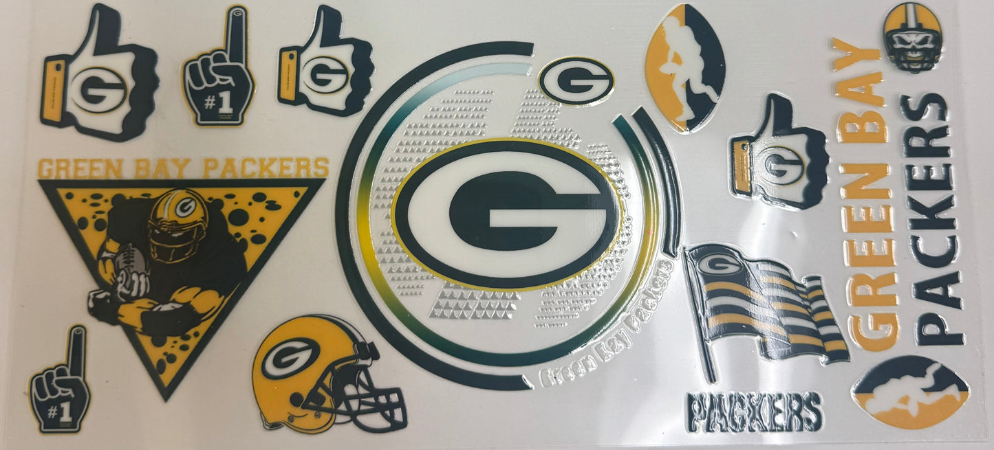 Cup wraps uvdtf Green Bay packers football