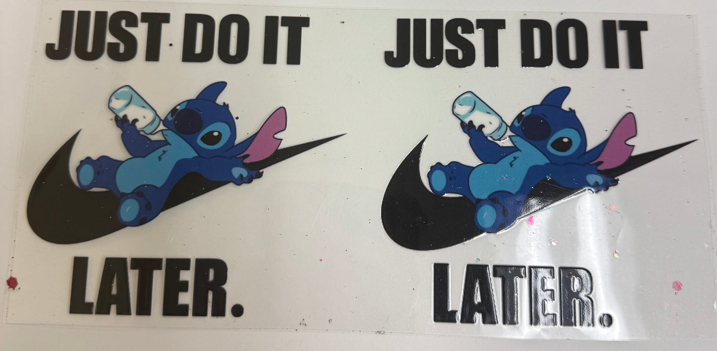 Cup wraps uvdtf Just do it Nike stitch