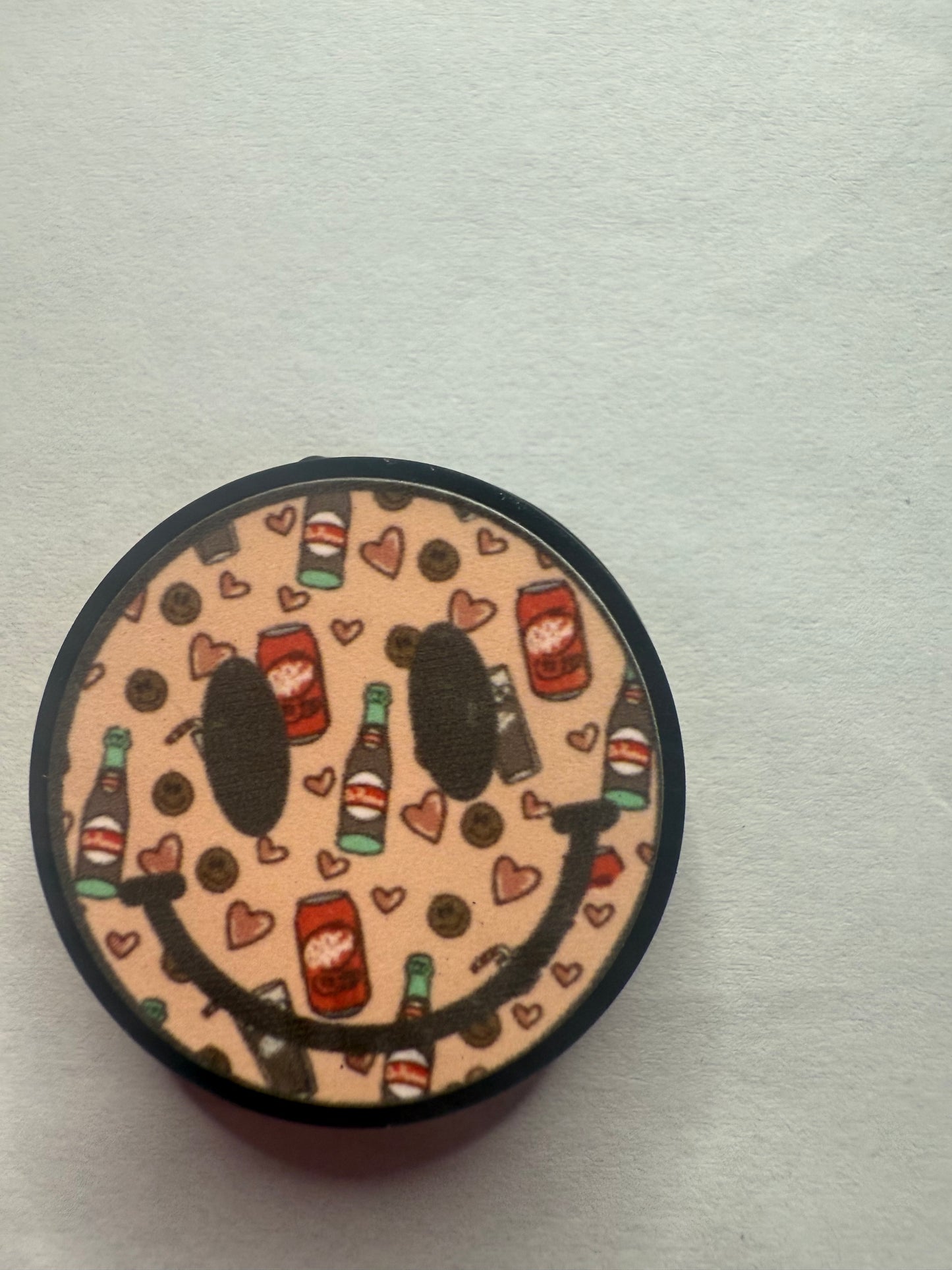 Focal 2d Smile face with Dr Pepper and soda