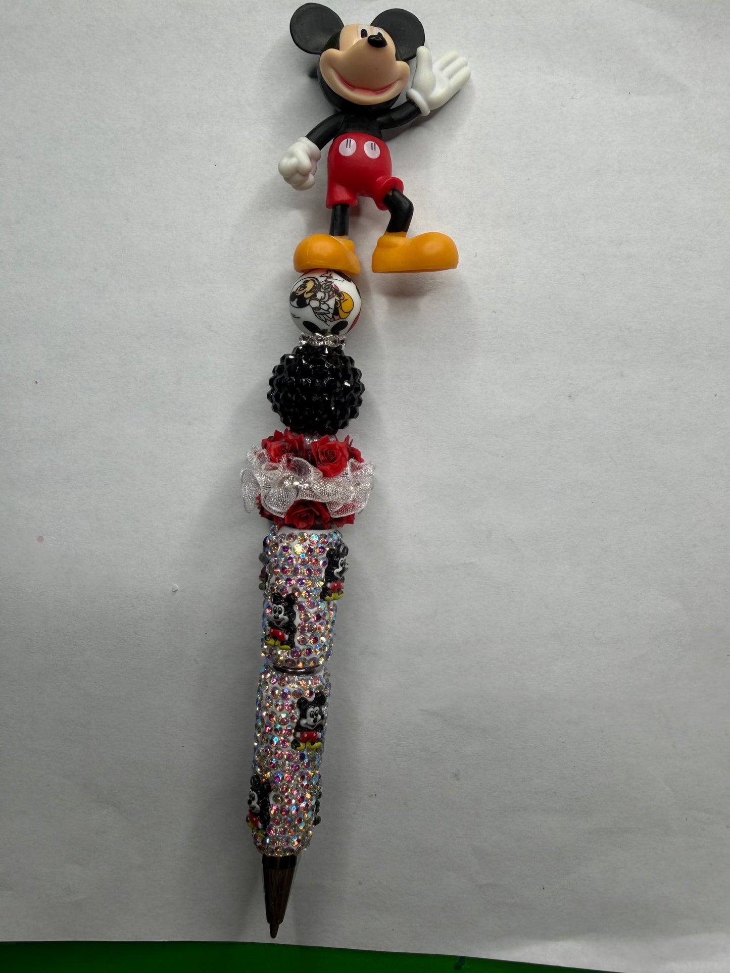 Premade ready to ship Mickey Mouse pen with topper