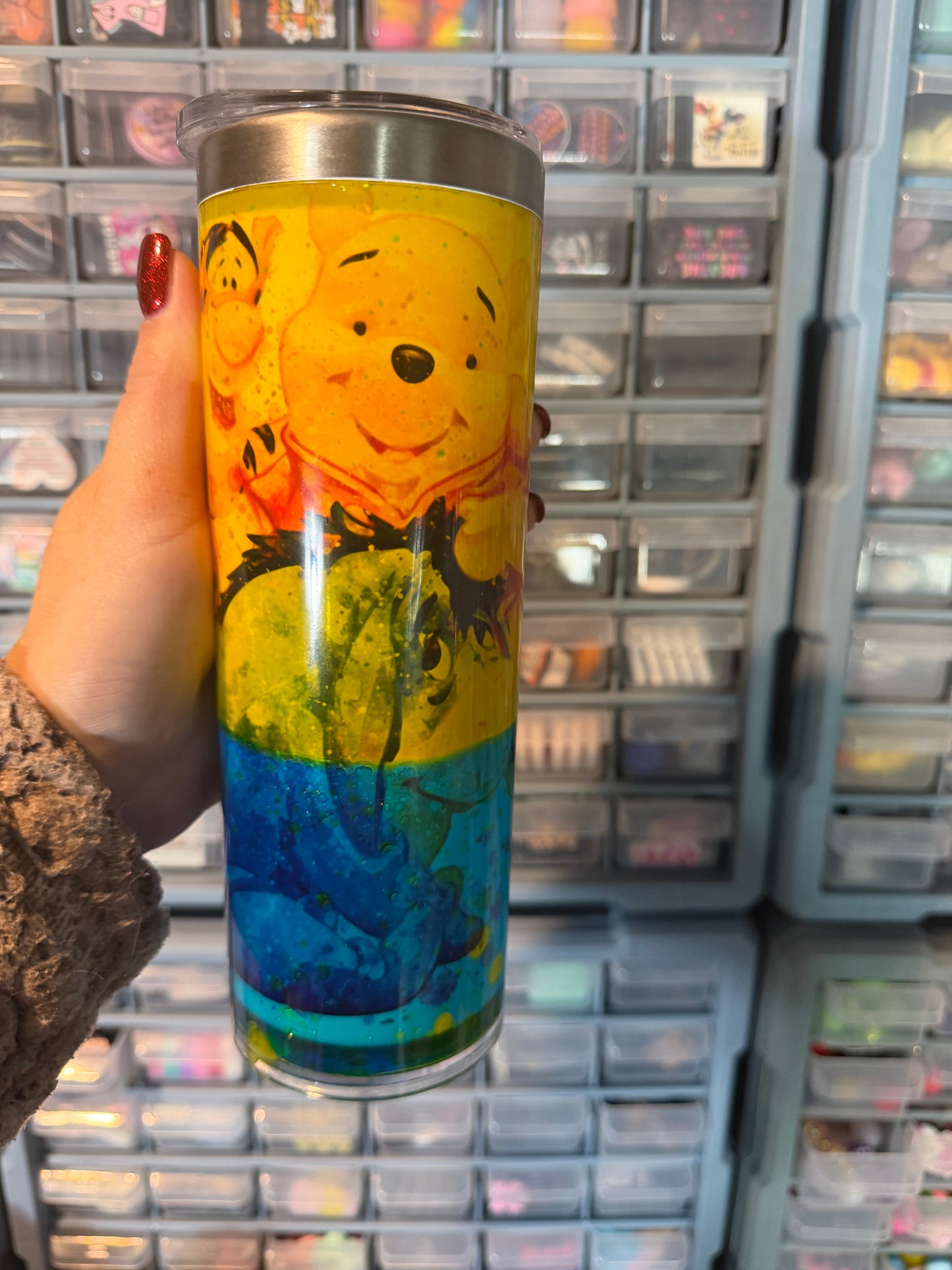 Premade ready to ship Winnie the Pooh lava 20oz