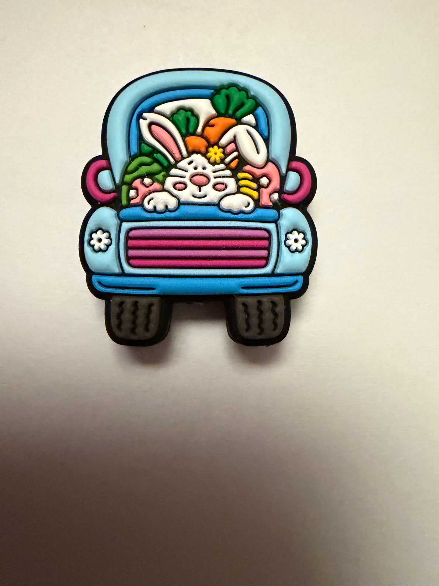 Focal 2d Easter bunny in truck