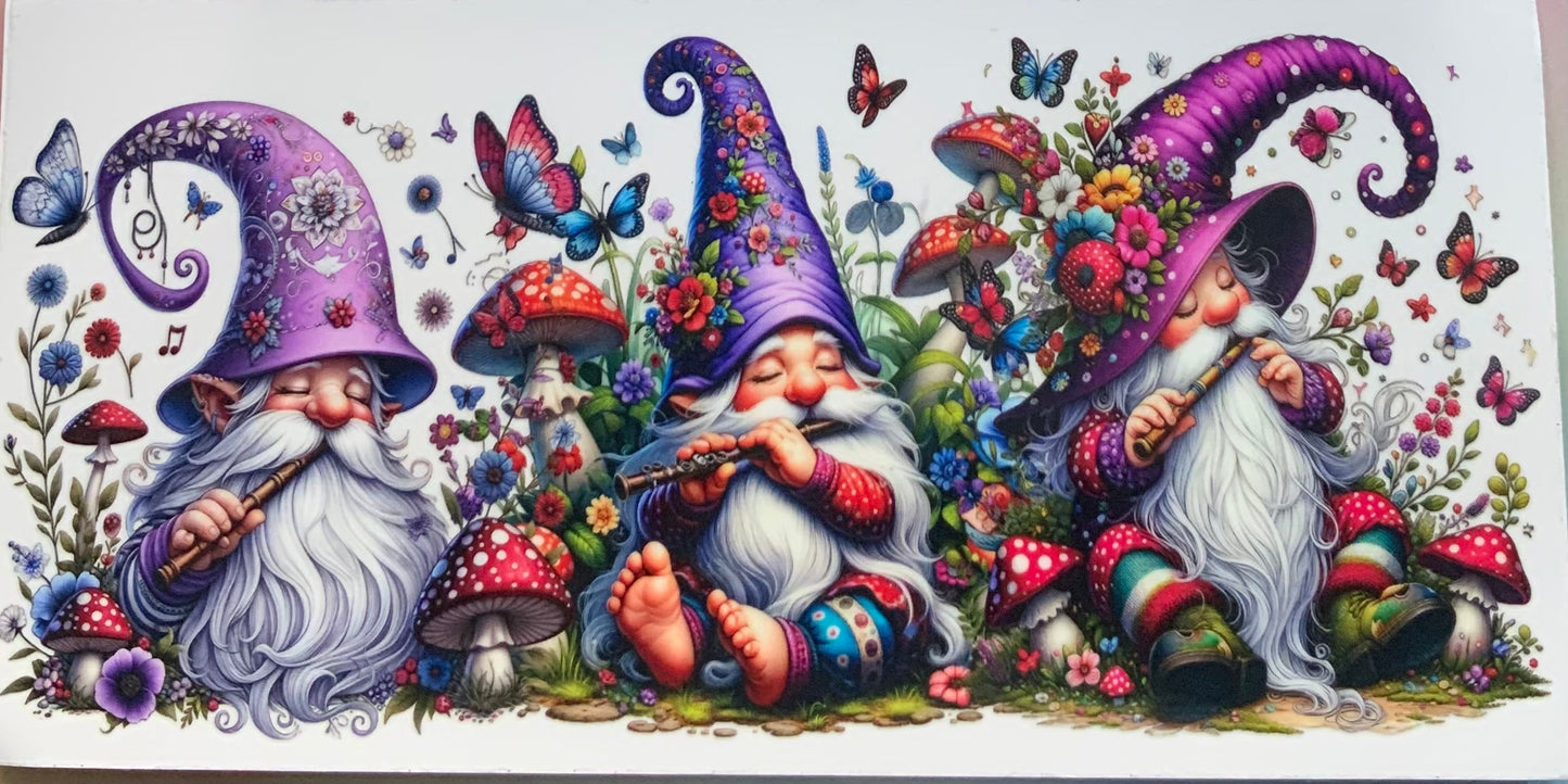 uvdtf transfer wrap gnomes mushrooms