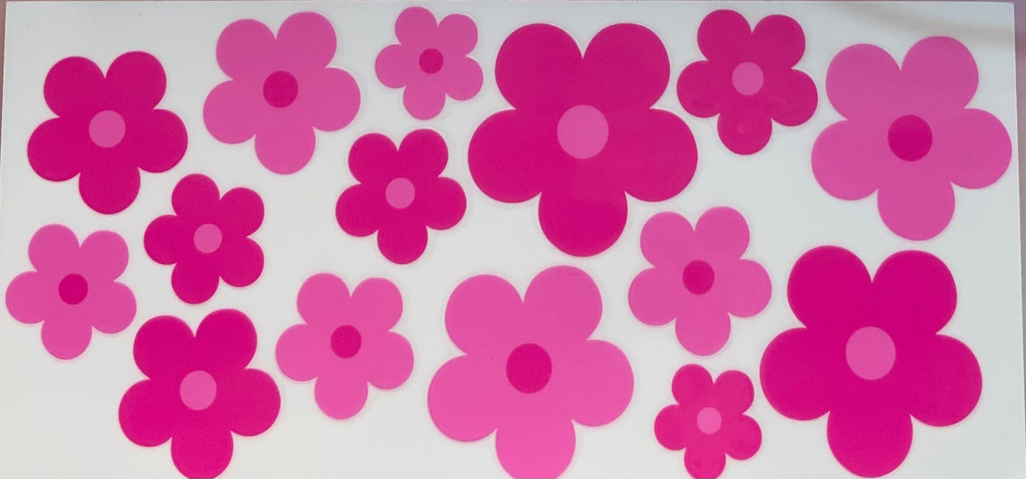 uvdtf transfer wrap pink floral