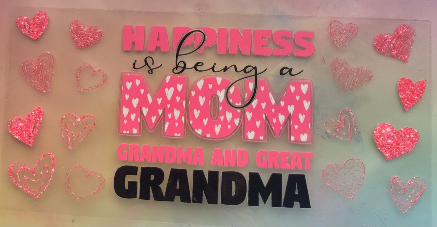 uvdtf transfer wrap mom grandma hearts