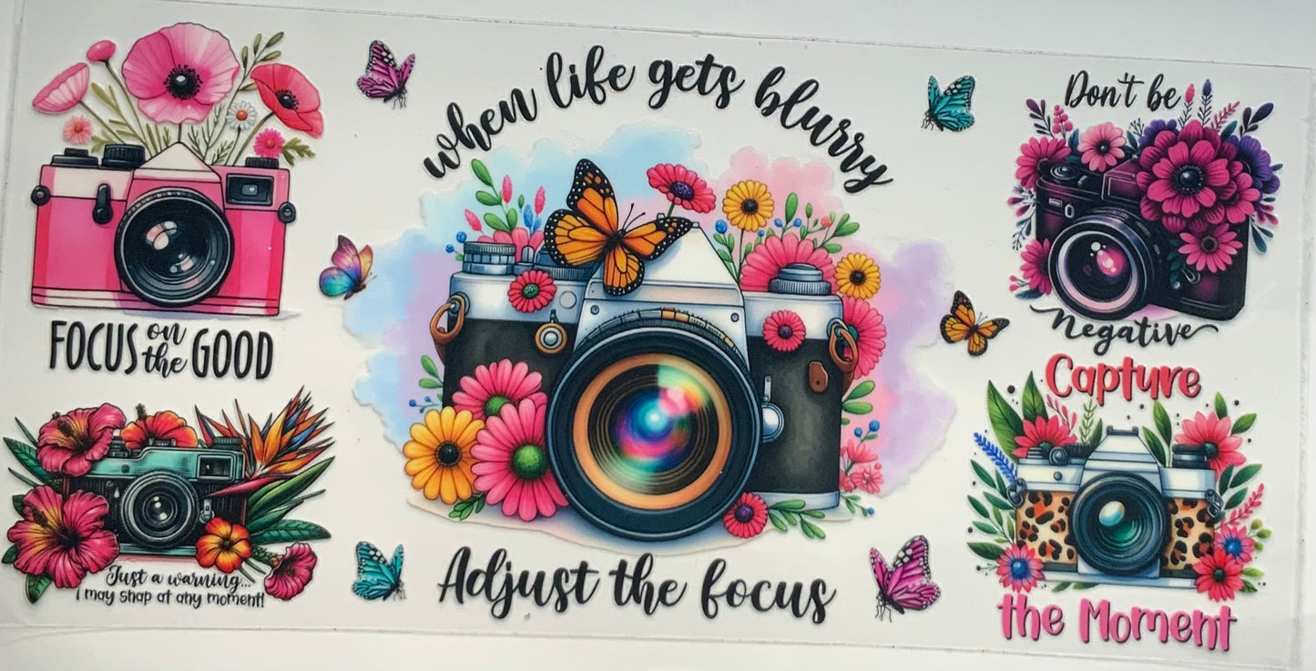 uvdtf transfer wrap camera floral butterfly photography
