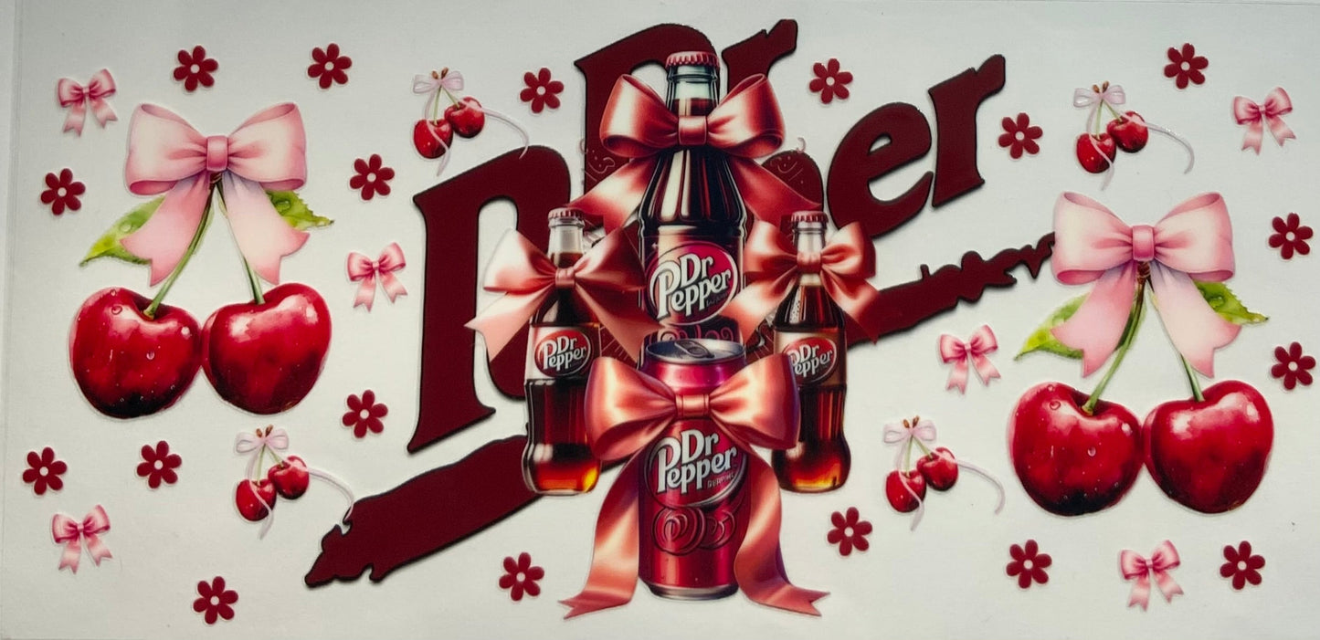 uvdtf transfer wrap cherry Dr Pepper drinks