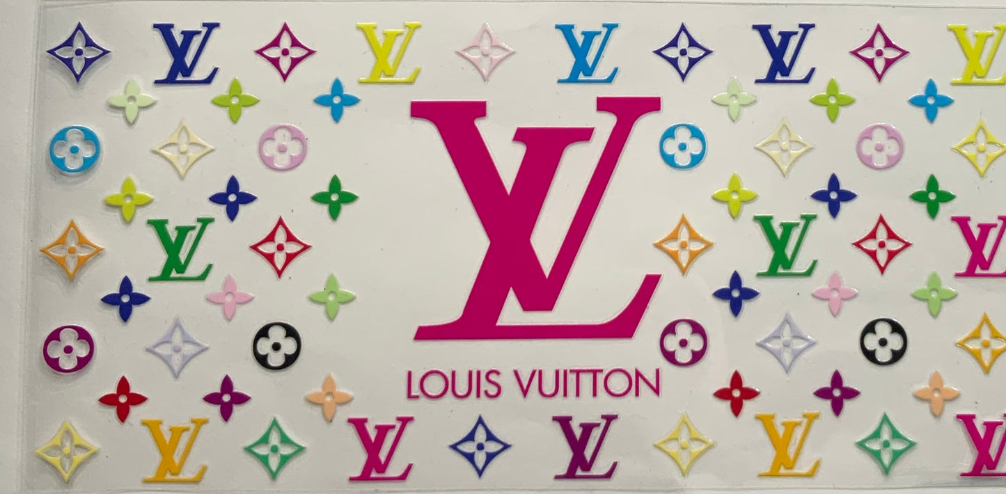 uvdtf transfer wrap rainbow large lv