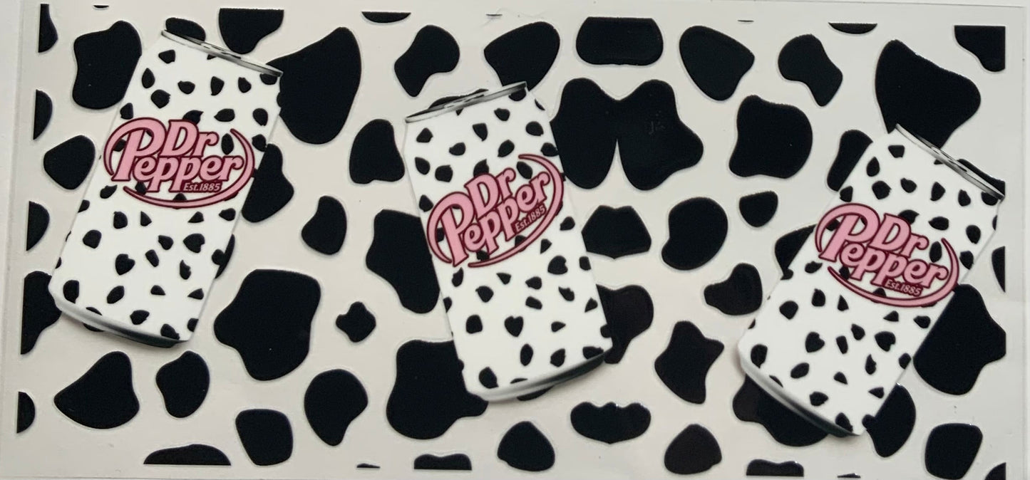 uvdtf transfer wrap cow Dr Pepper