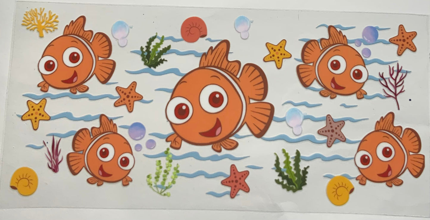 uvdtf transfer wrap finding Nemo under the sea
