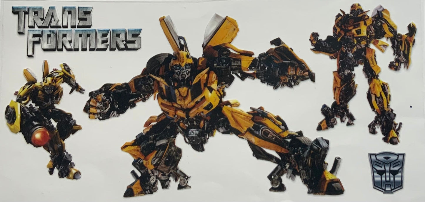 uvdtf transfer wrap transformers bubble bee
