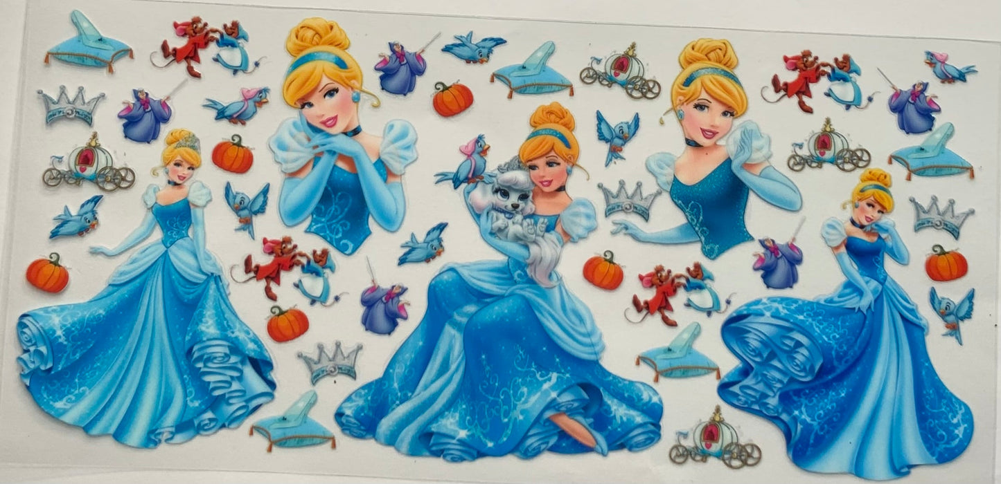 uvdtf transfer wrap cinderella