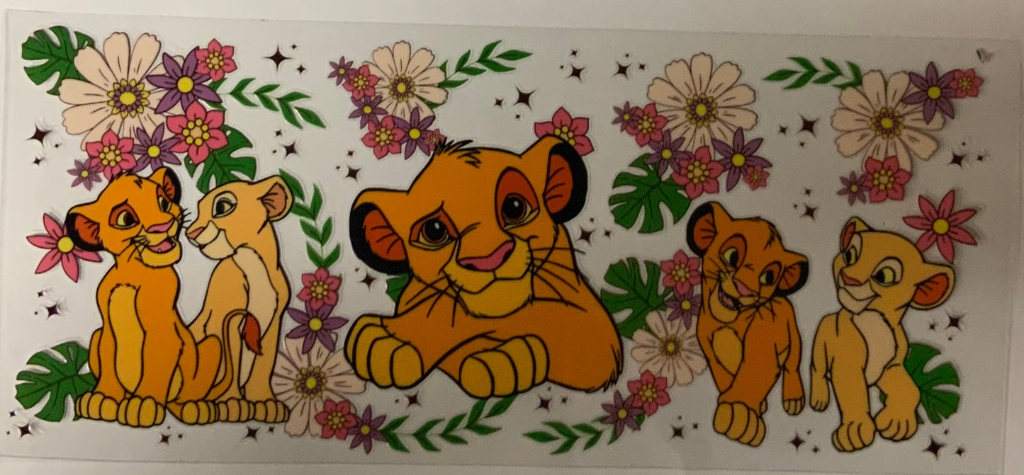 uvdtf transfer wrap simba floral
