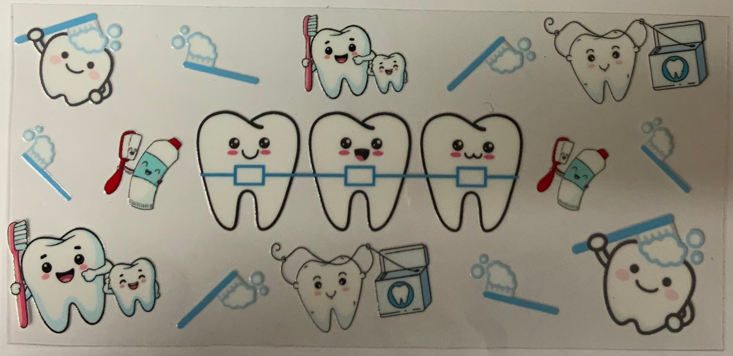 uvdtf transfer wrap teeth dentist wrap