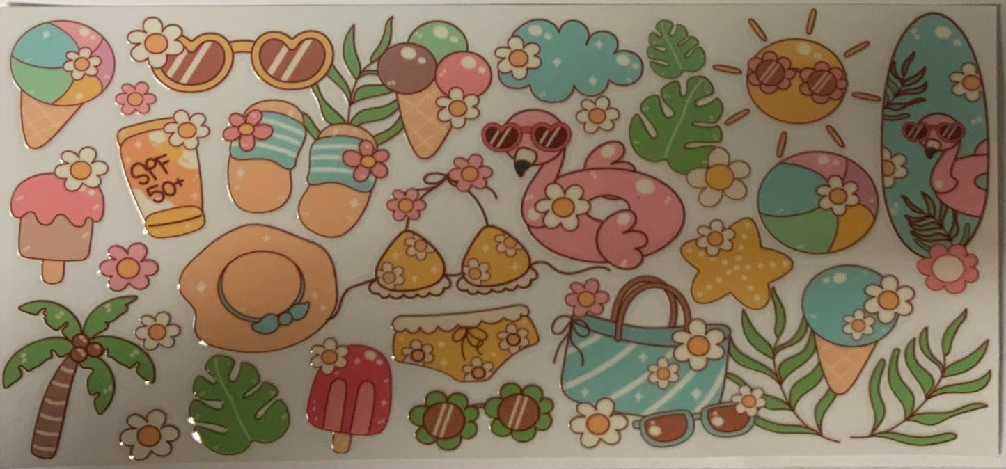 uvdtf transfer wrap summer things