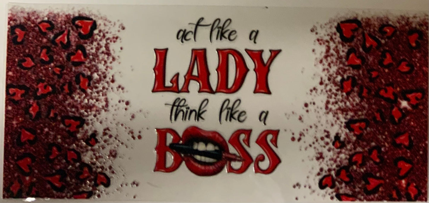 uvdtf transfer wrap hearts lady boss