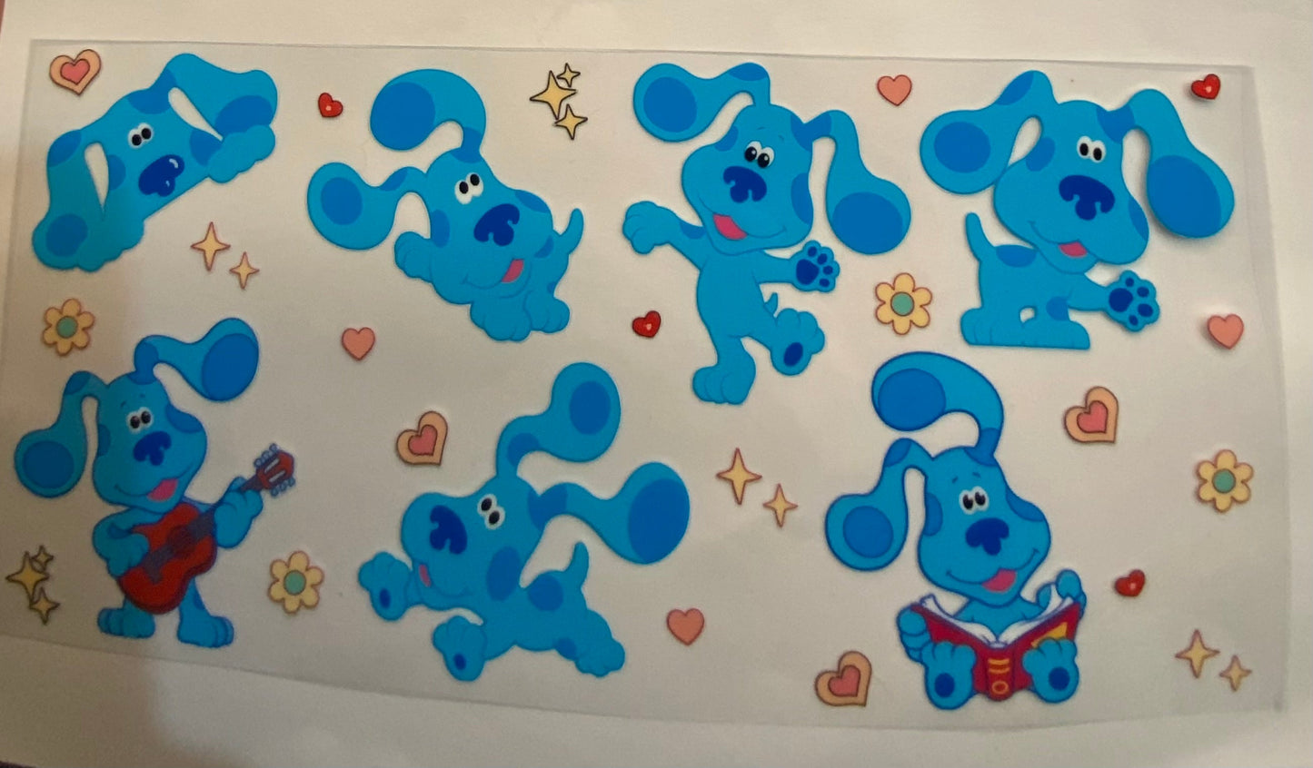 uvdtf transfer wrap bluey clues