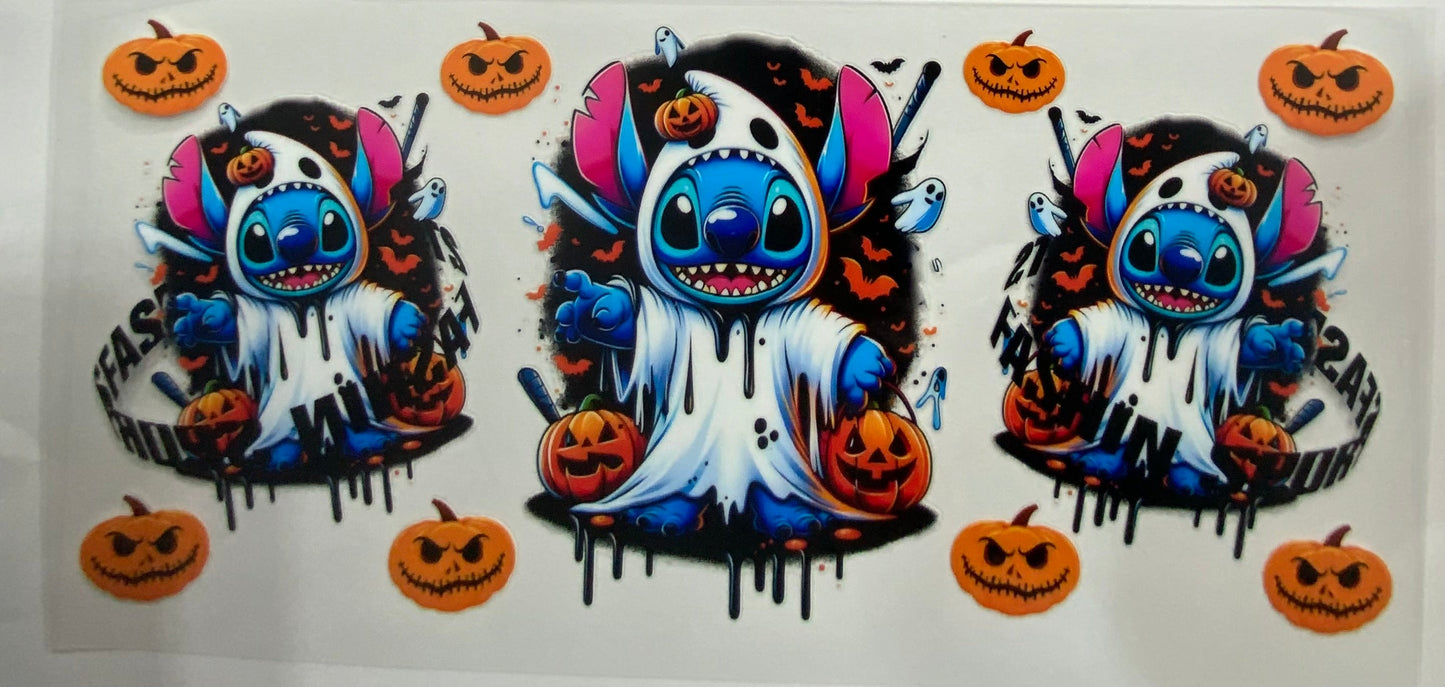 Cup wraps uvdtf Halloween stitch ghost pumpkins