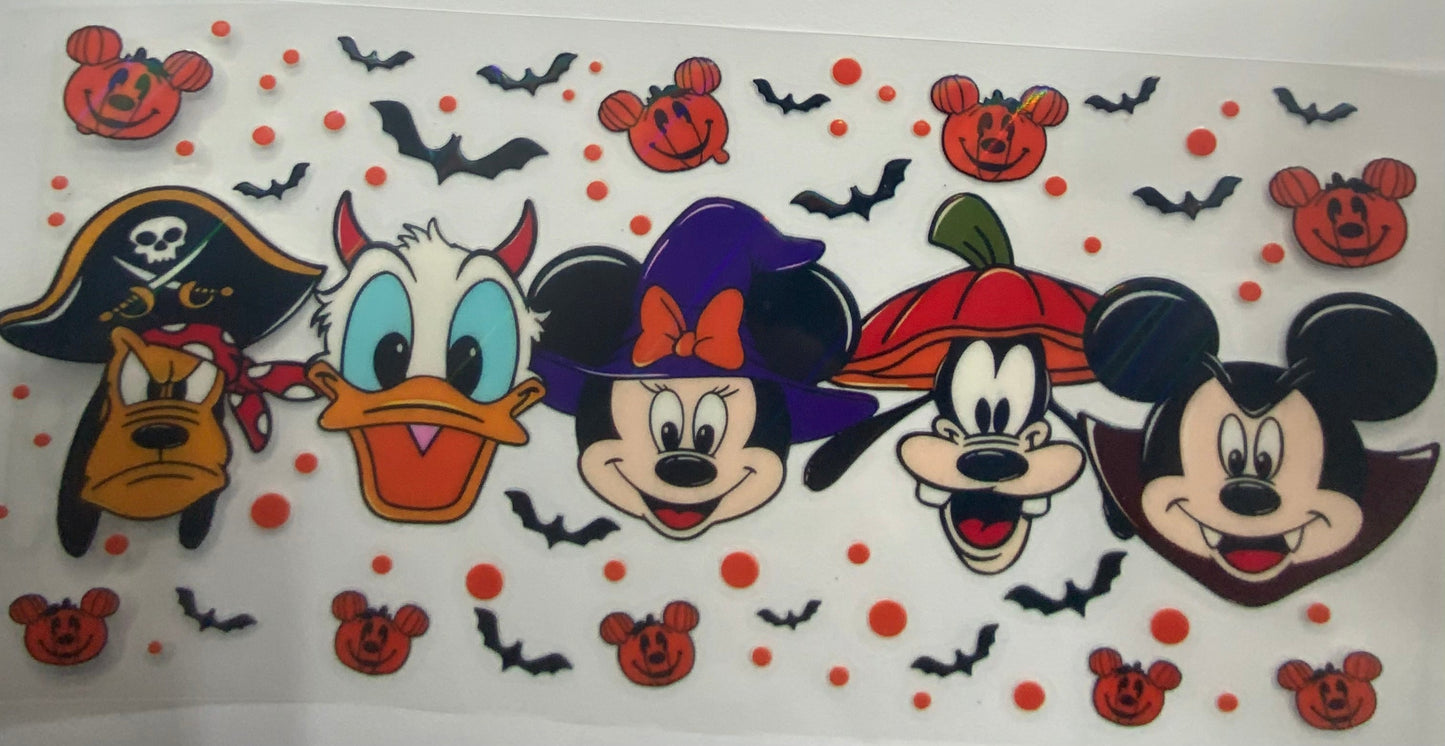 Cup wraps uvdtf holo Halloween Mickey and friends