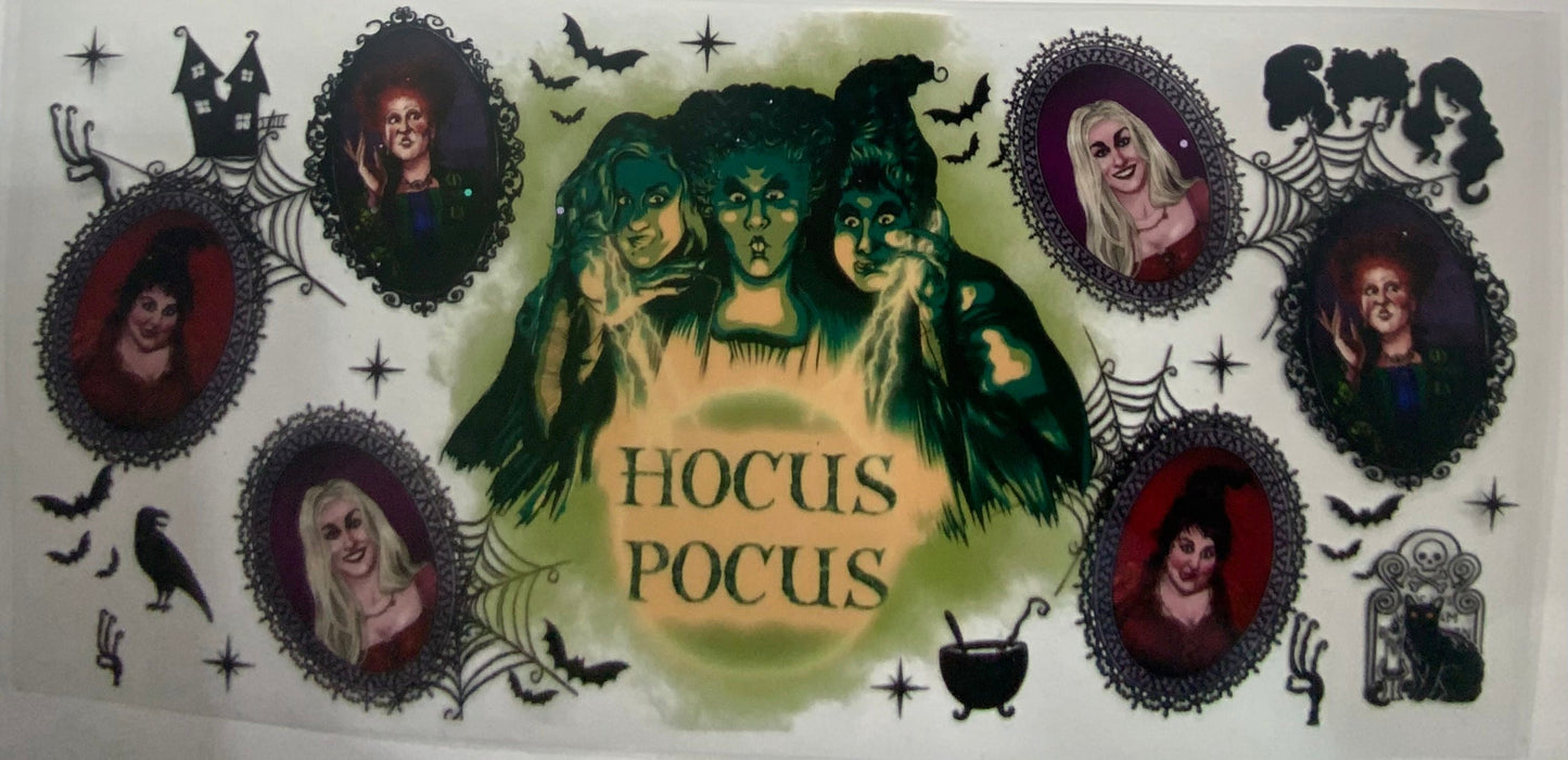 Cup wraps uvdtf Hocus pocus Halloween