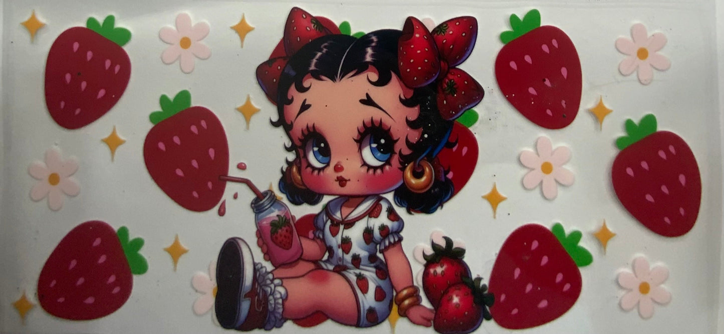 Cup wraps uvdtf Betty strawberry