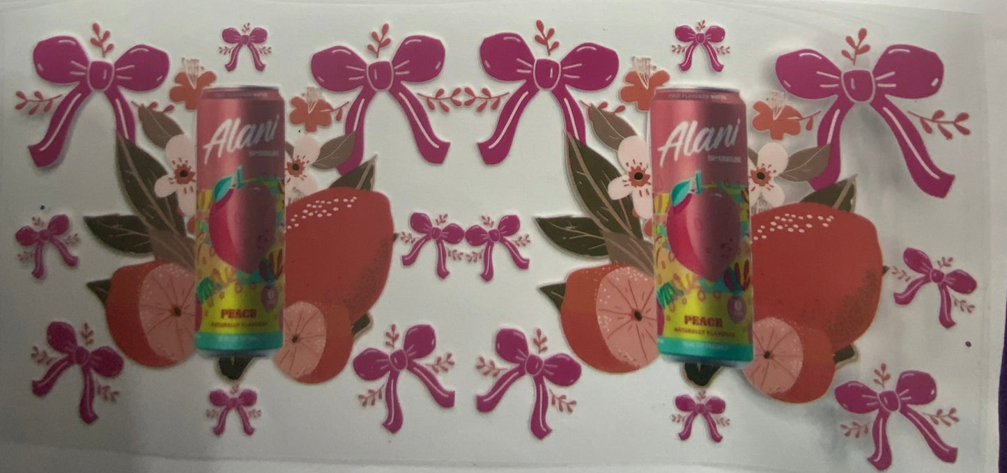 Cup wraps uvdtf alani peach drinks bows