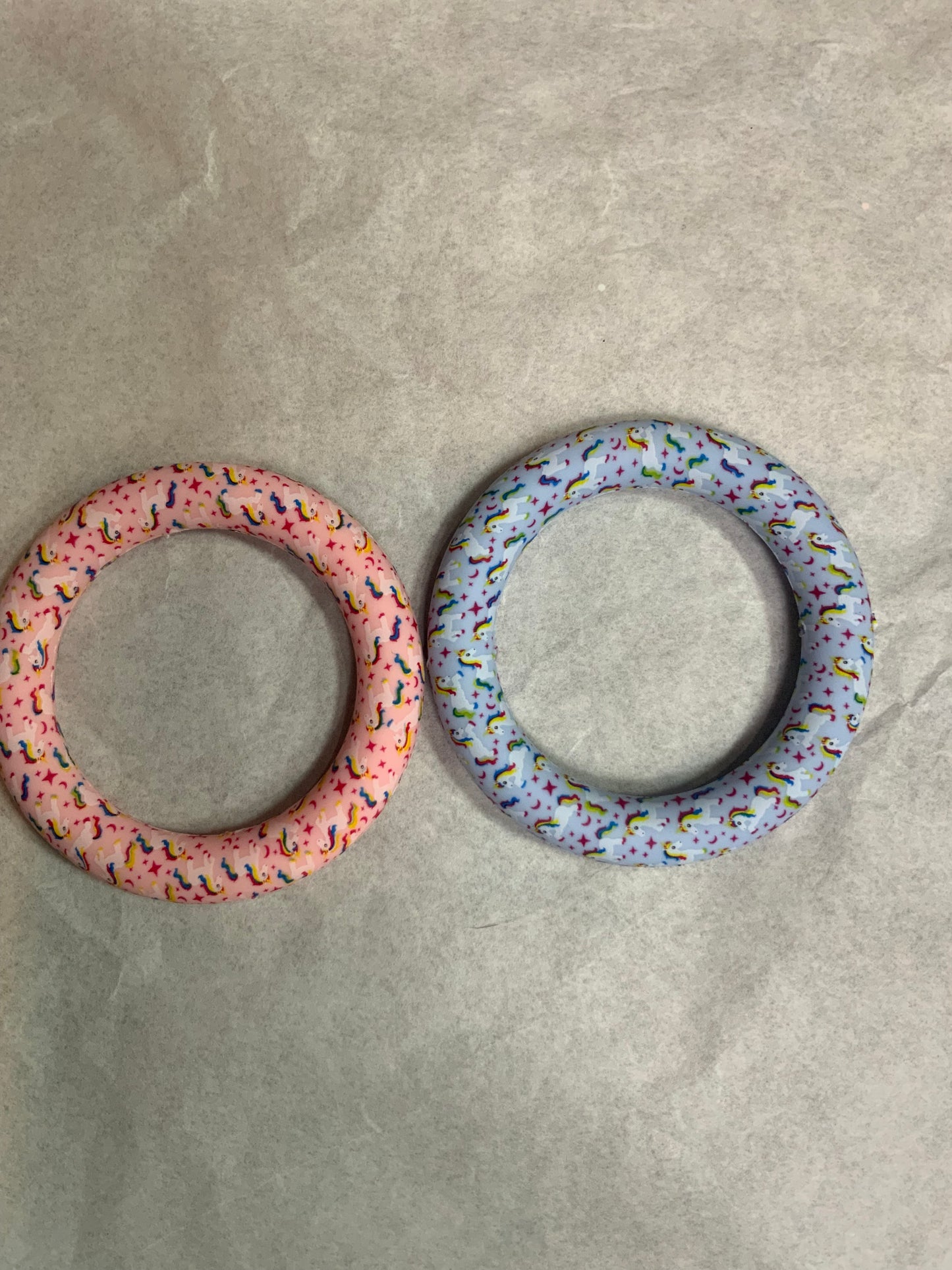 Car charm just the circle Unicorns pink or blue