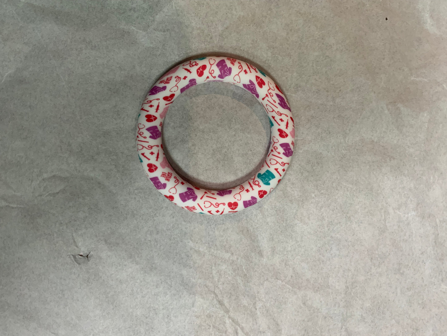 Car charm just the circle scrub life