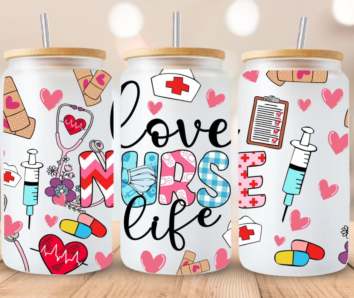 uvdtf transfer wrap love nurse life