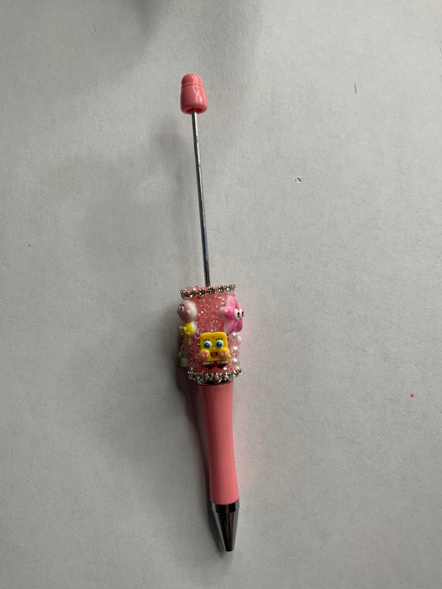 Beadable pens just the pen Half done SpongeBob with friends
