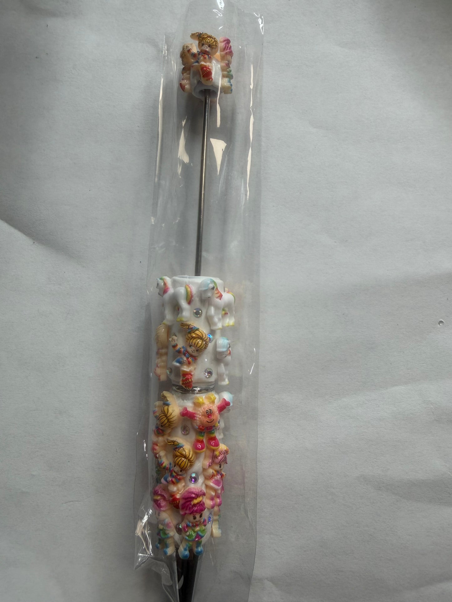 Beadable pens just the pen Rainbow girl with all friends