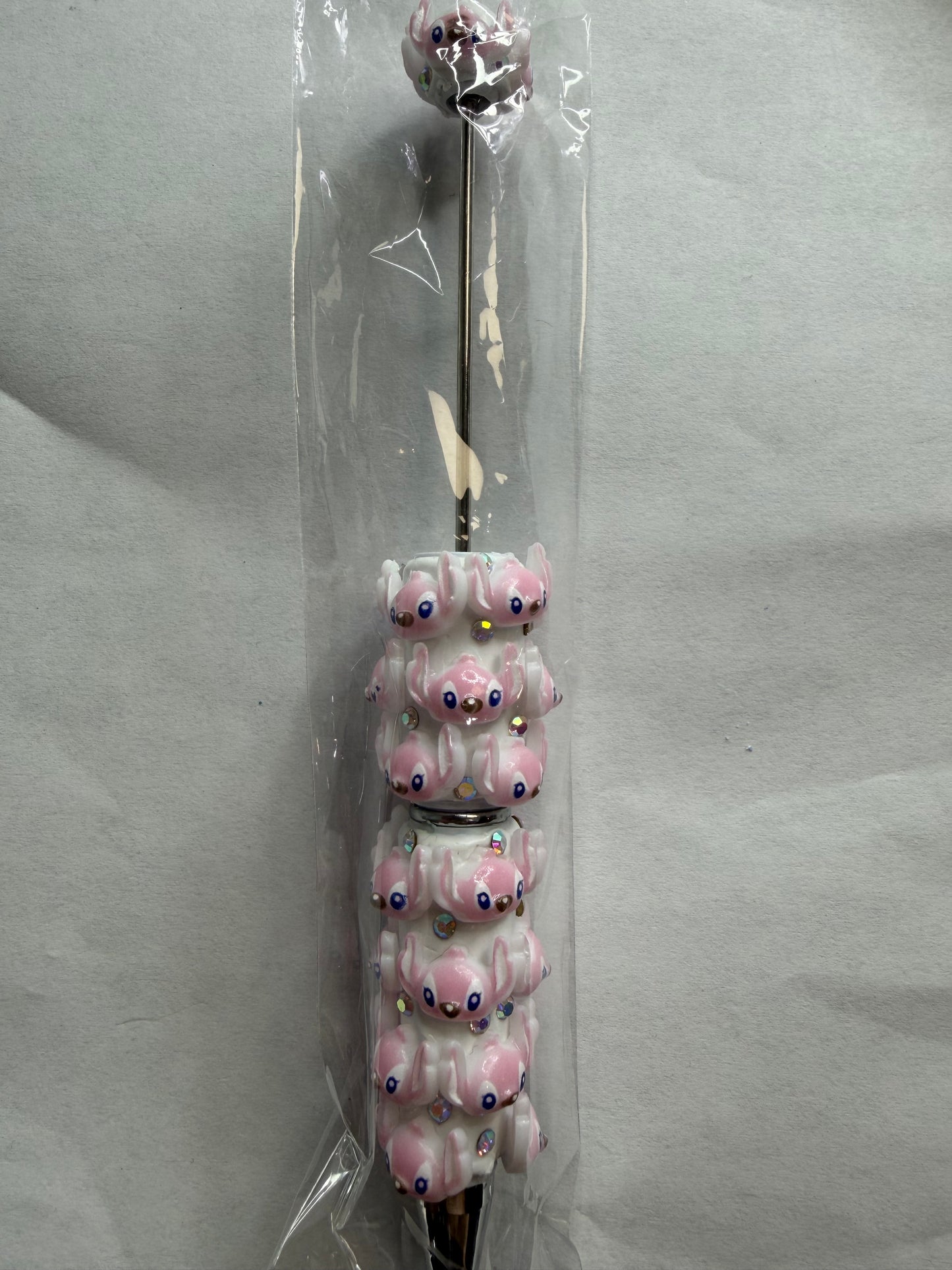 Beadable pens just the pen White angel head