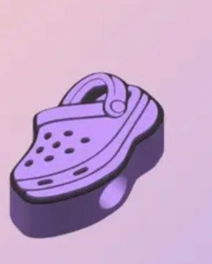 3d printed straw topper Croc shoe