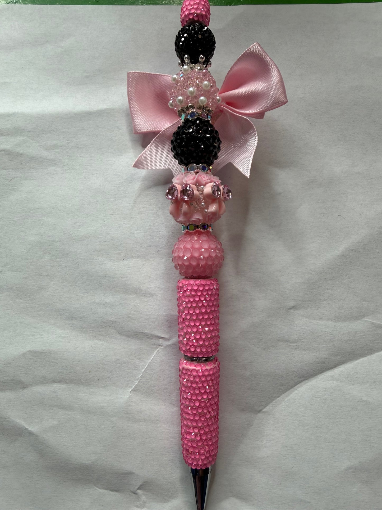 Ready to ship neon pink bow pen