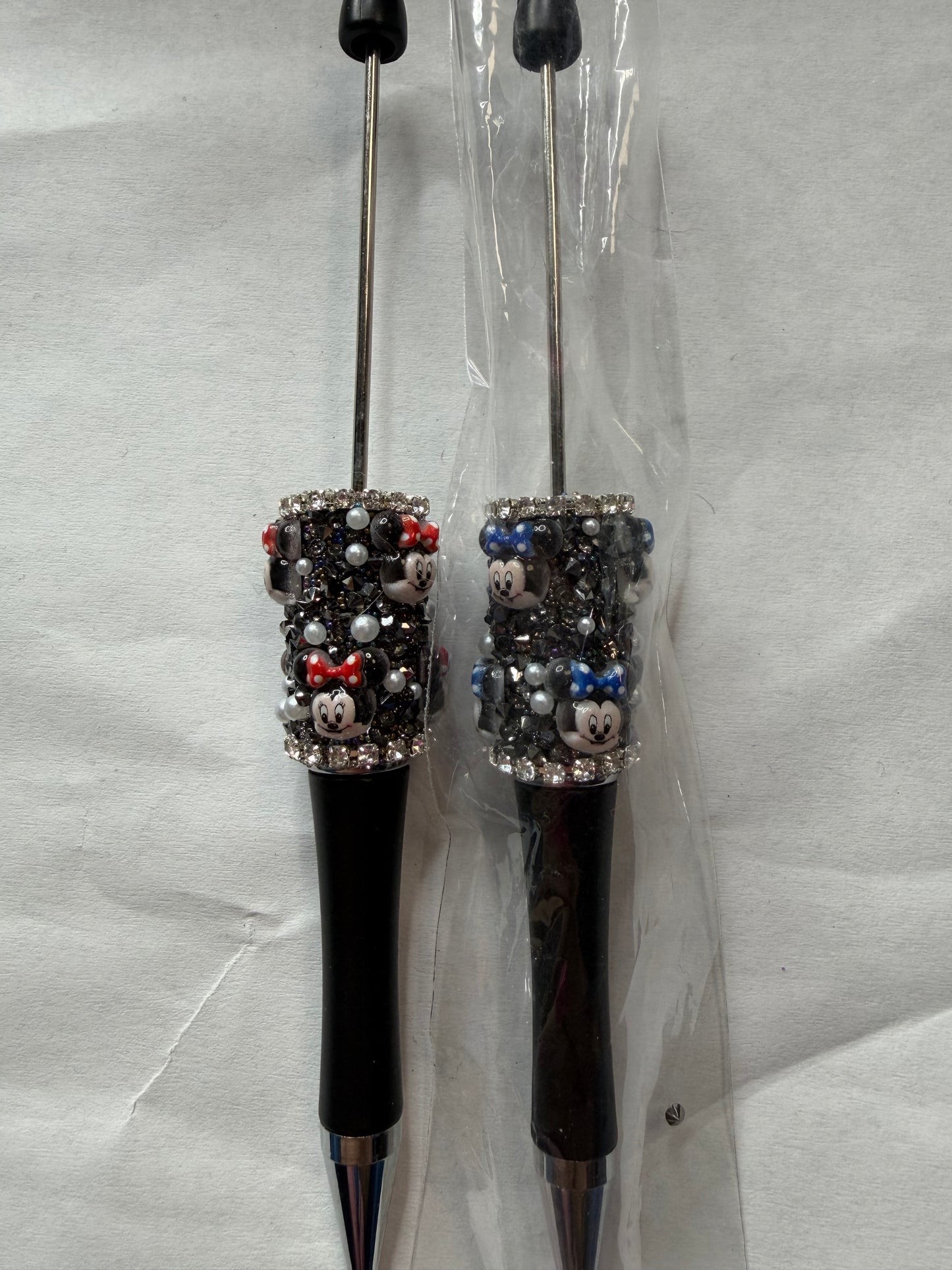 Beadable pens just the pen Half done Minnie heads mystery color