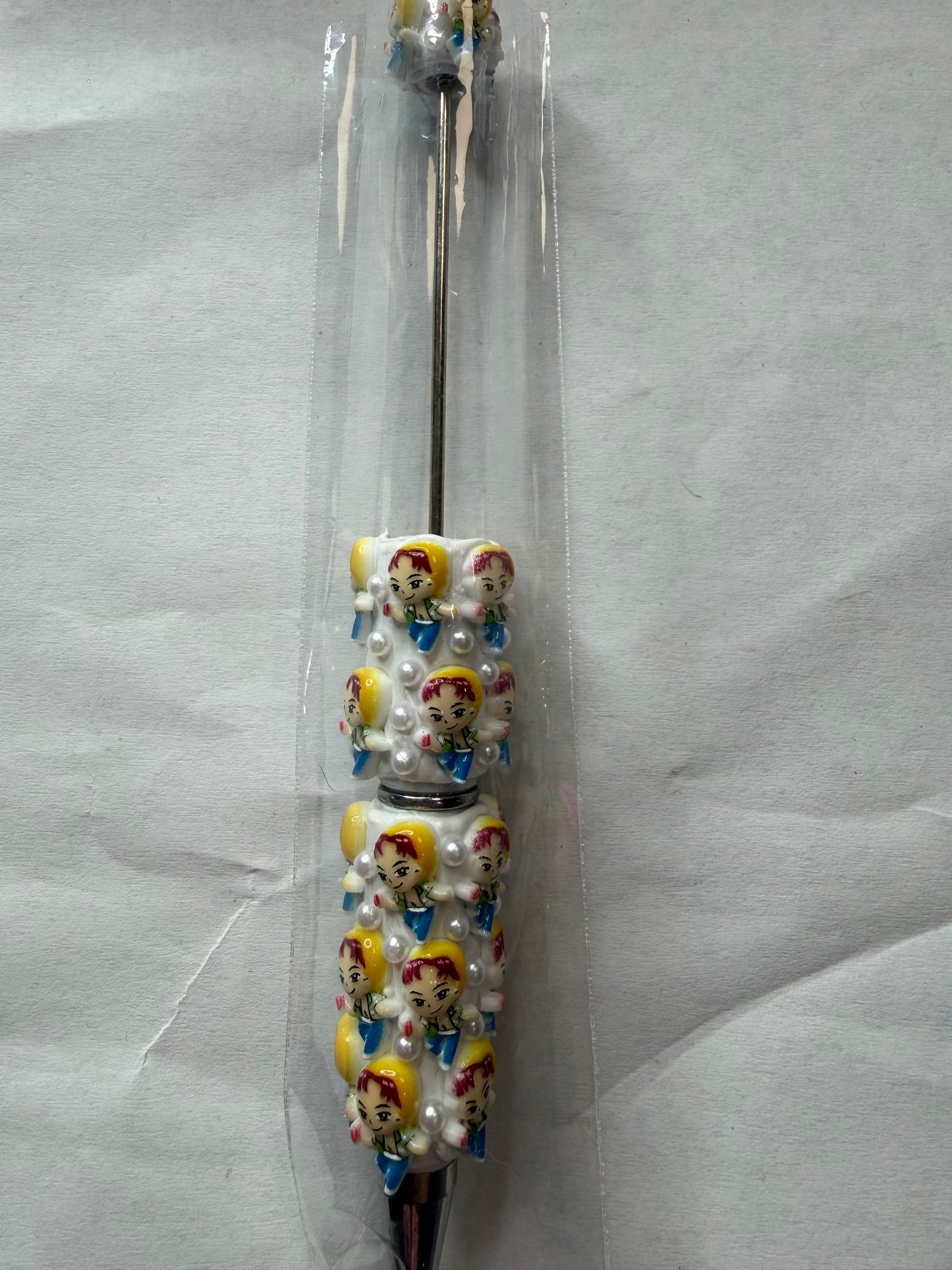 Beadable pens just the pen Kpop yellow hat boy