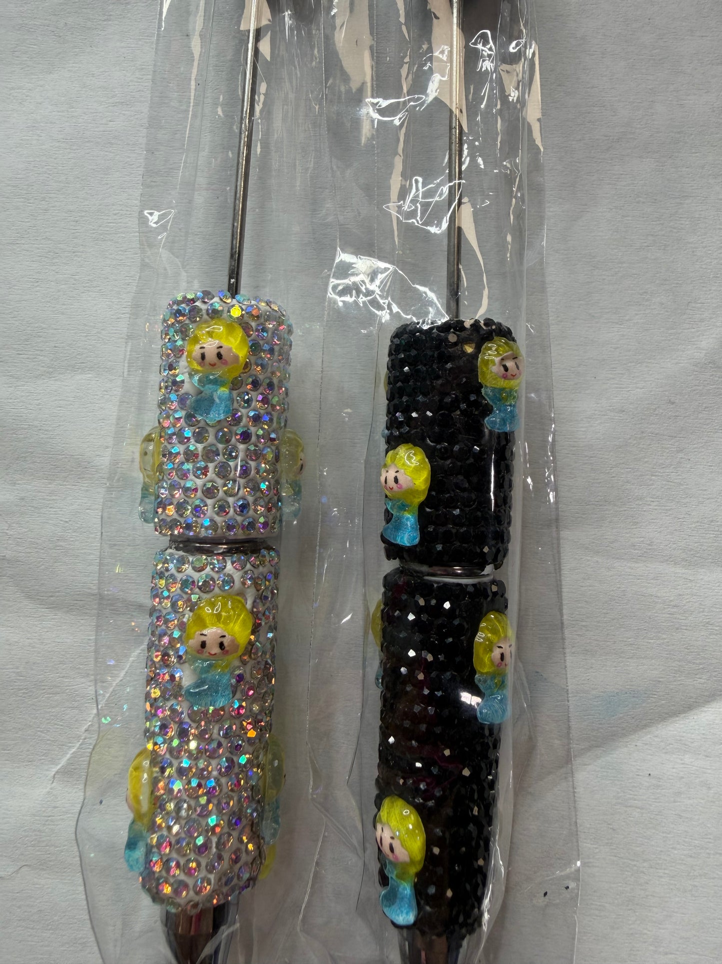 Beadable pens just the pen Cinderella rhinestone full body mixed color