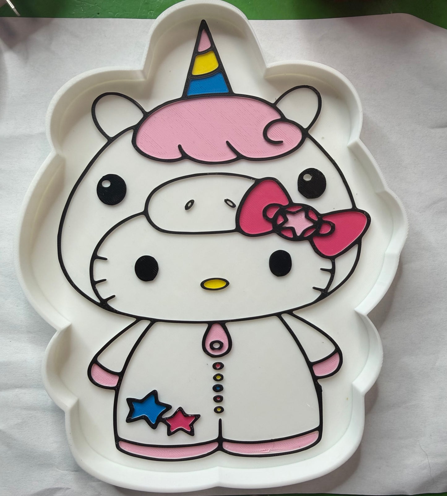 3d printed bead tray unicorn hello kitty