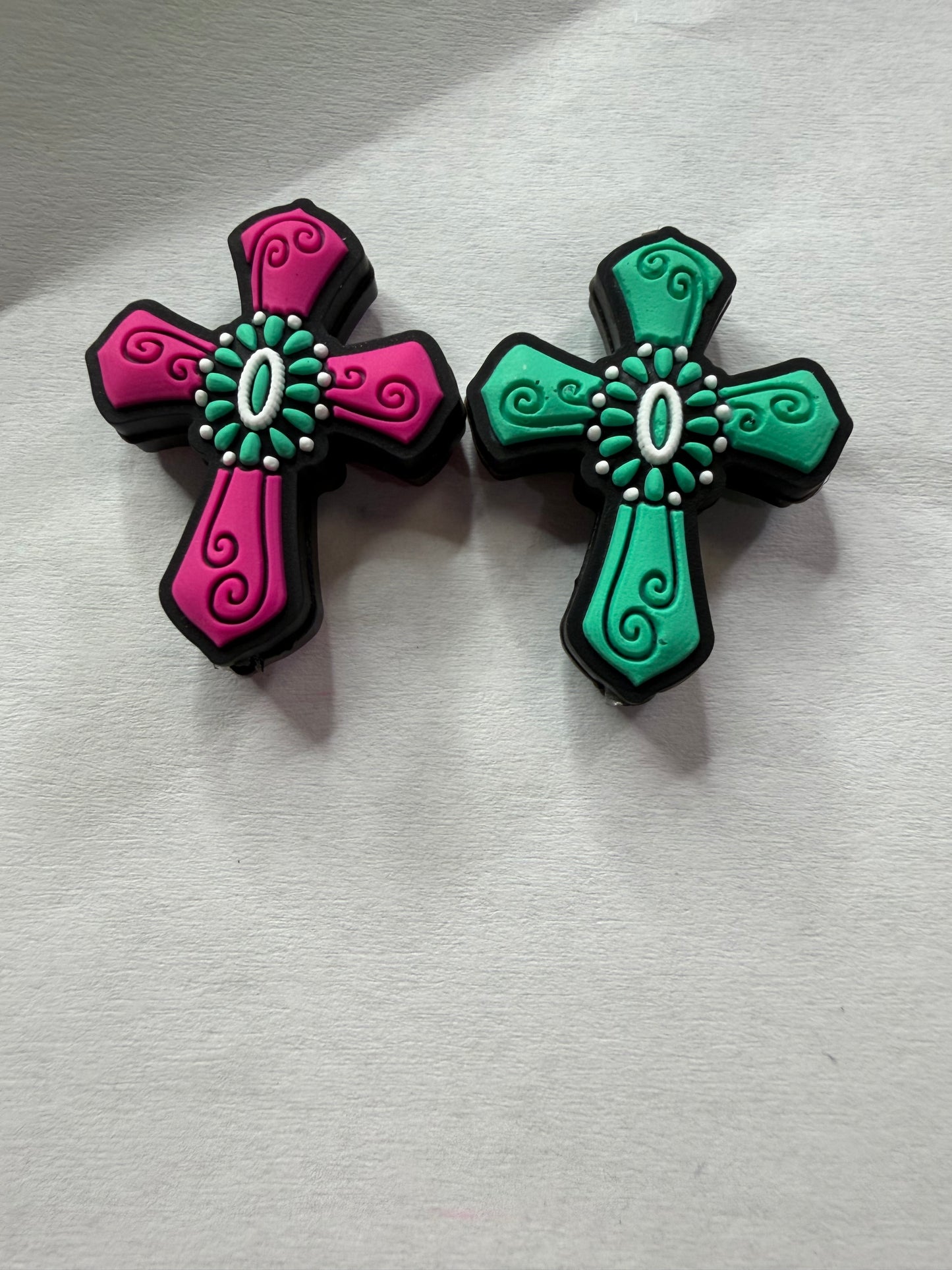focal 2d western style cross mystery color