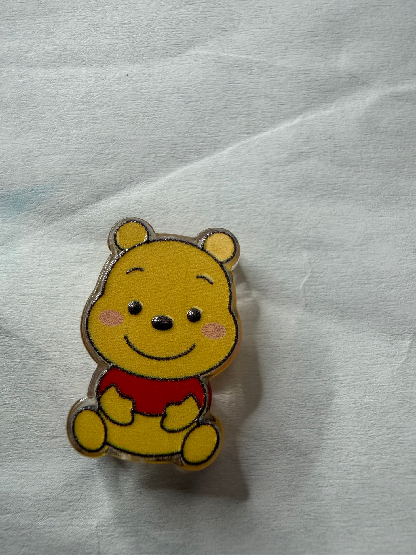 Acrylic focal Pooh sitting