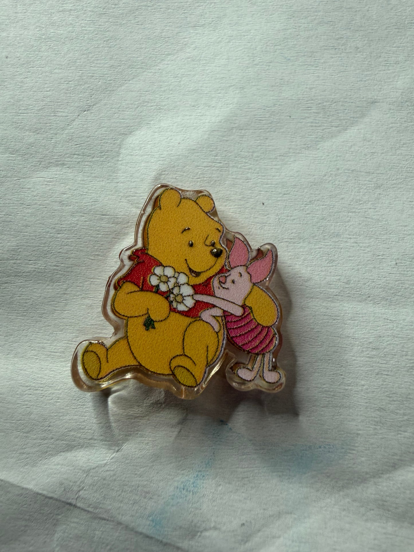 Acrylic focal Pooh and piglet