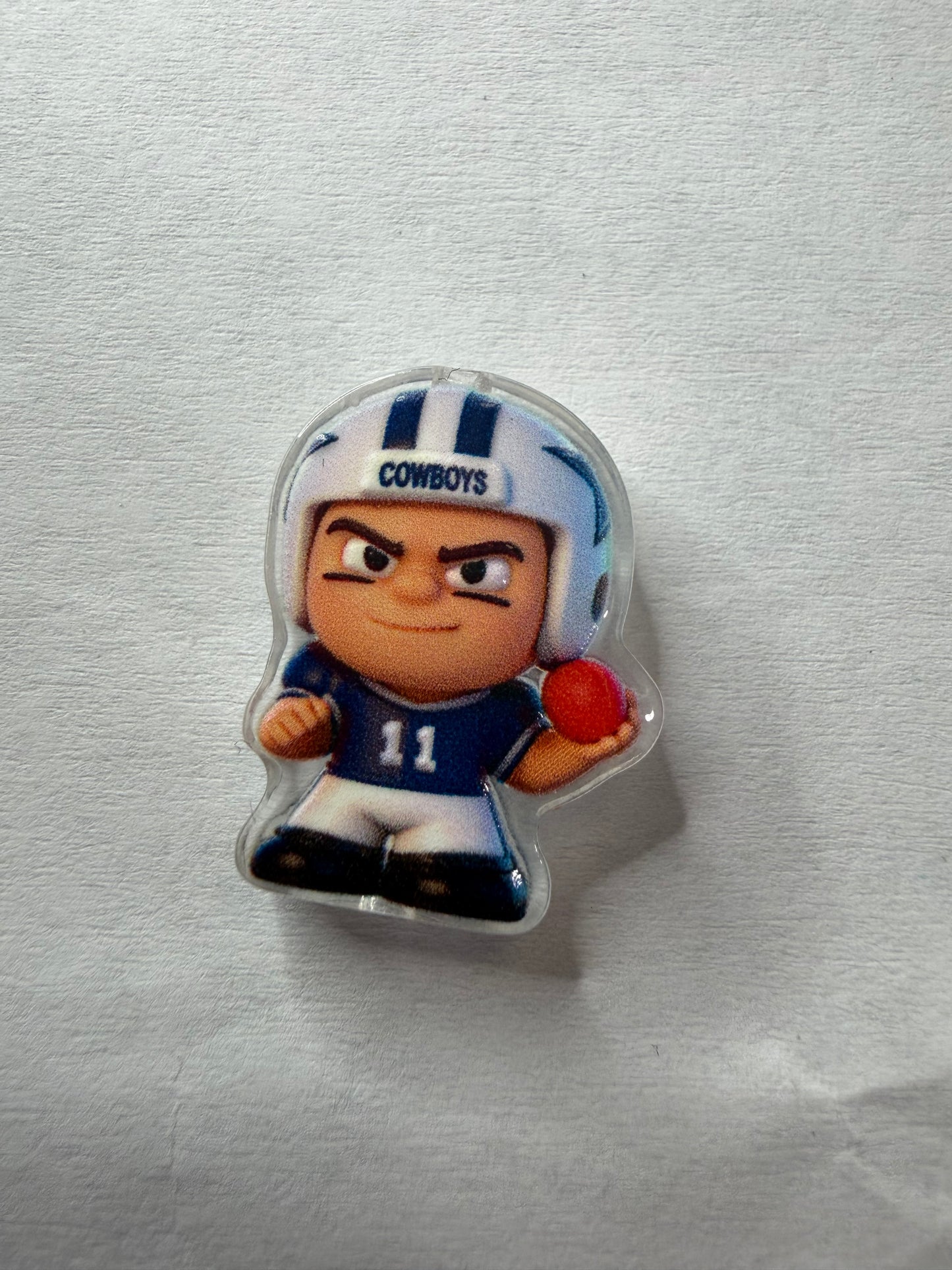 Acrylic Focal Football guy cowboys