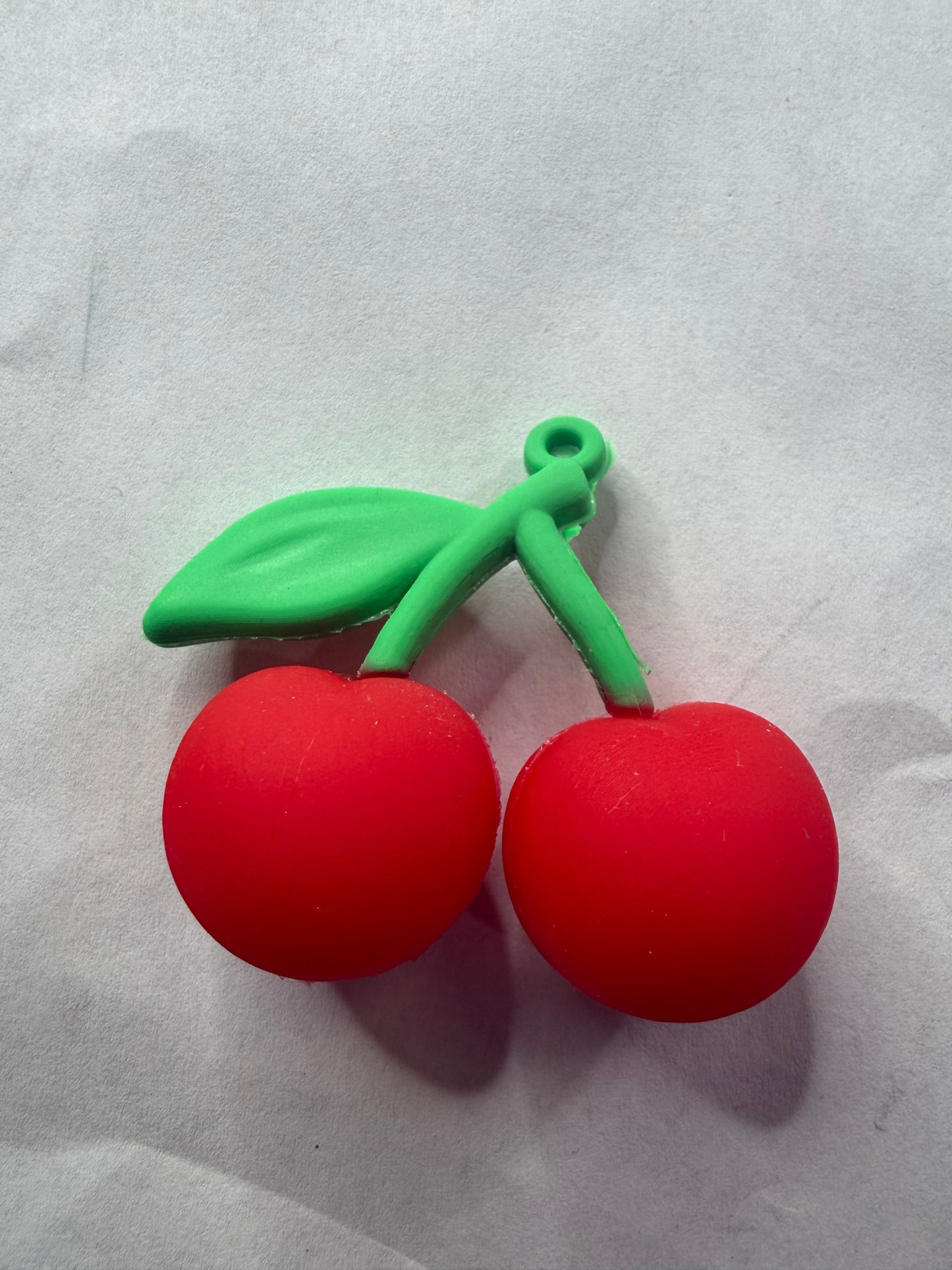 Pen topper silicone cherry