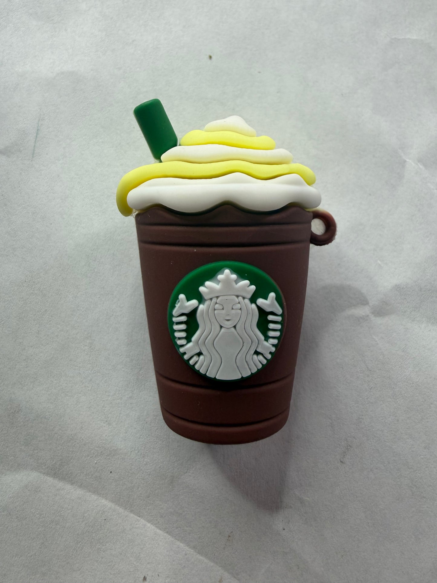 Pen topper silicone Starbucks brown cup