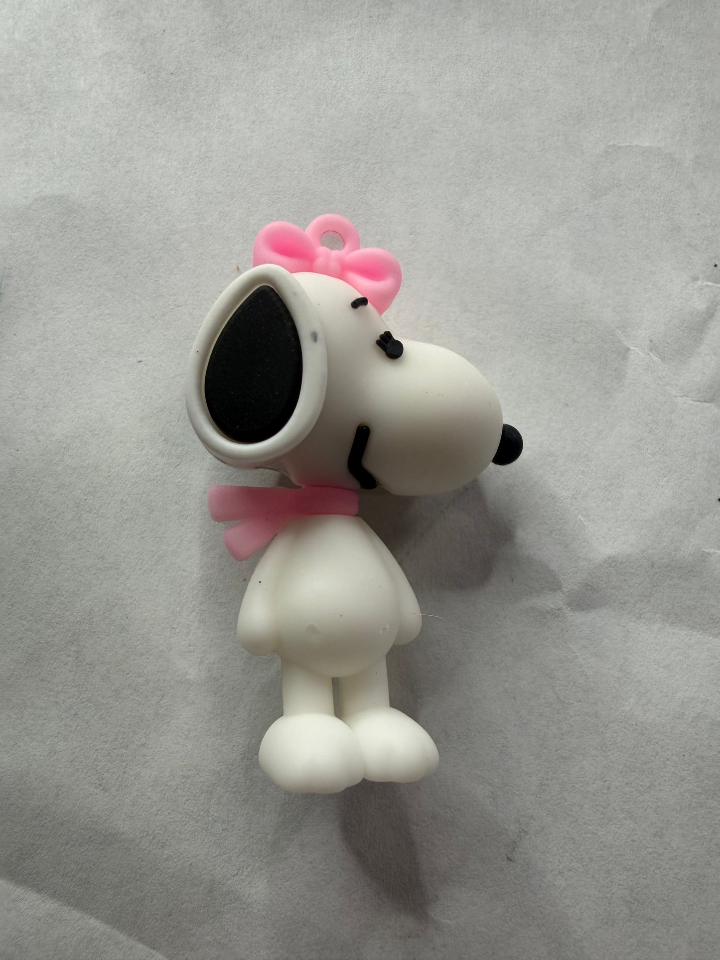 Pen topper silicone Snoopy pink