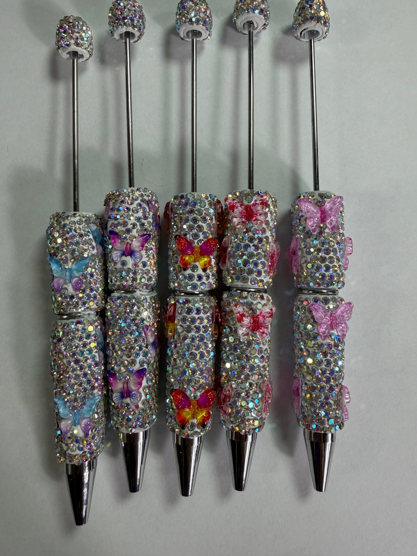 Beadable pens just the pen Rhinestone butterfly mystery