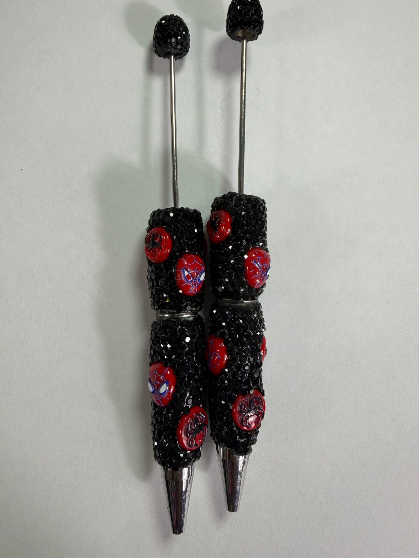 Beadable pens just the pen Black Spider-Man