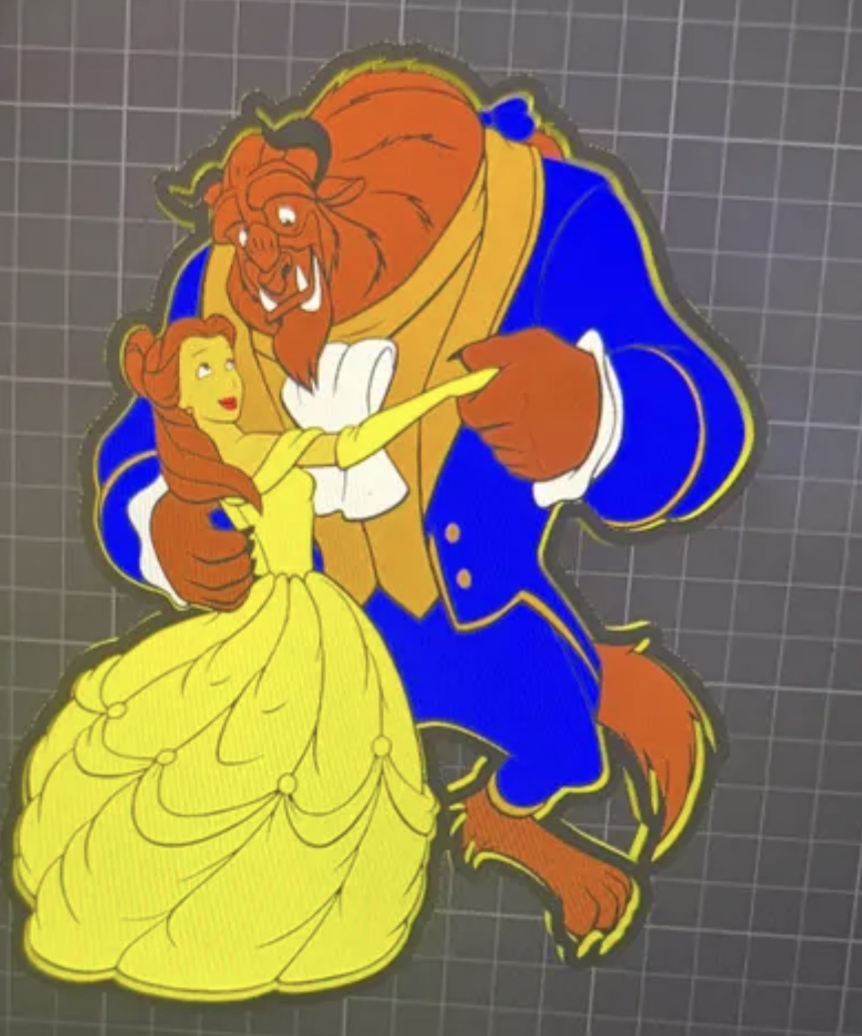 3d printed bead tray belle and beast