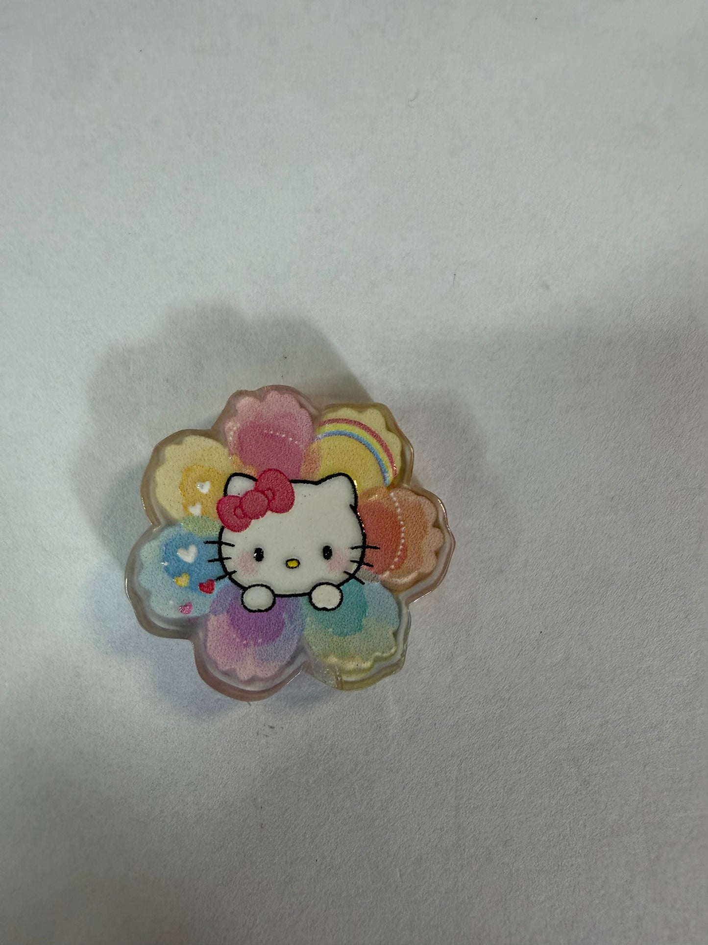 Acrylic focal Hk colorful flower